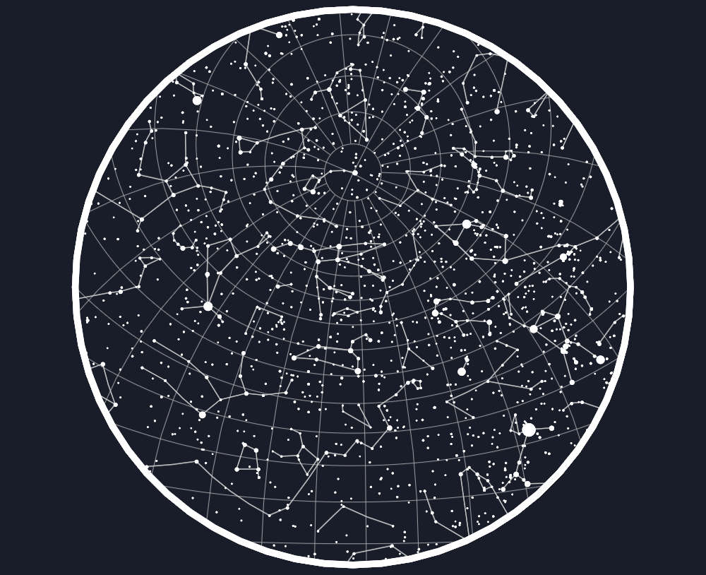 Mappa Cielo Aprile