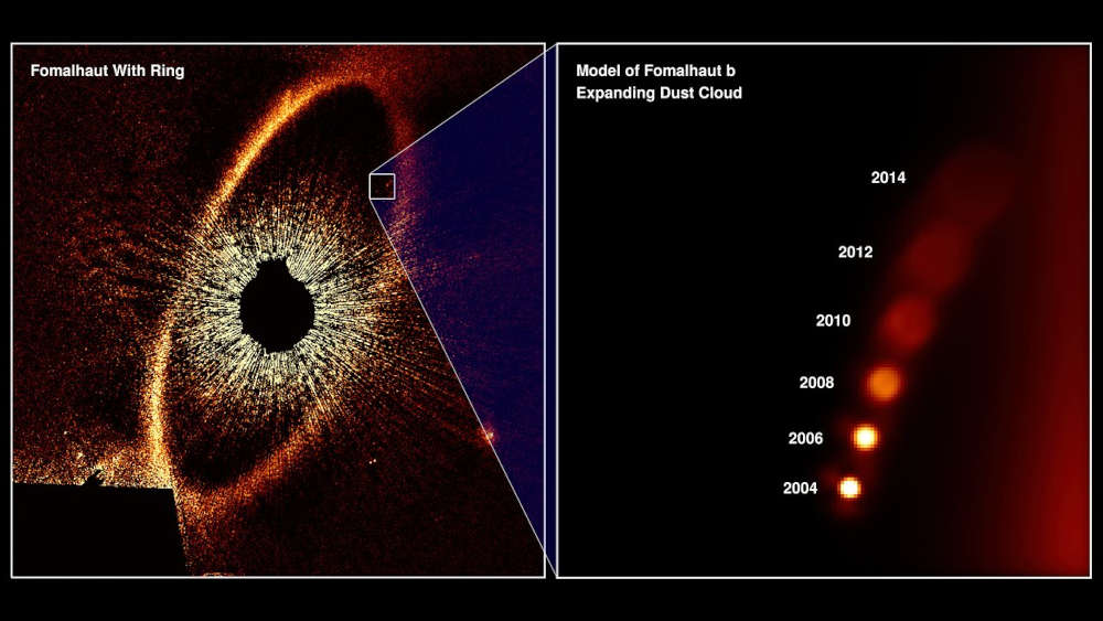 Illustration Of Hubble’s Observation Of Fomalhaut B’s Expand